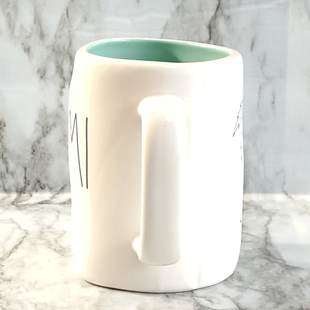 Rae Dunn Artisan Collection By Magenta Mug Coffee/Tea Miami Palm Tree White‎ - Picture 2 of 10